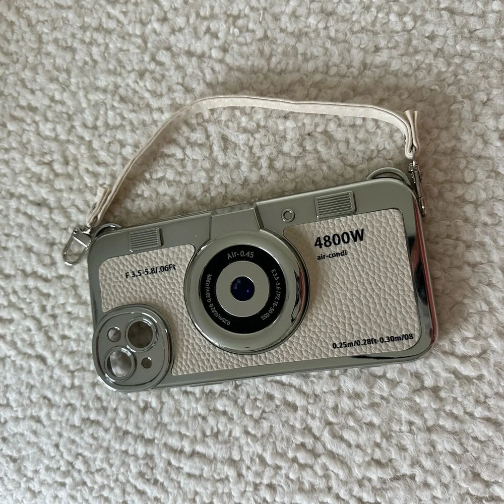 Retro Vintage Camera Phone Case with Strap IPhone 14 Plus - Picture 3 of 7